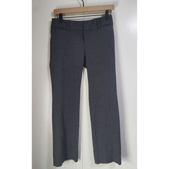 LOFT Petites Marisa Trouser Womens 00P Gray Dress Pants Straight Leg Work Office - Picture 1 of 10